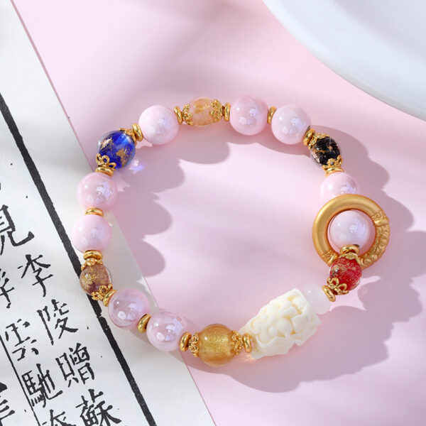 Charming Violet Sacred Ash Porcelain Bracelet - Blue Planet