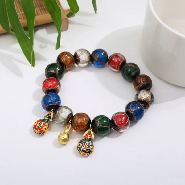 Shangri-La Sacred Ash Glass Bracelet-Colorful Energy - Image 2