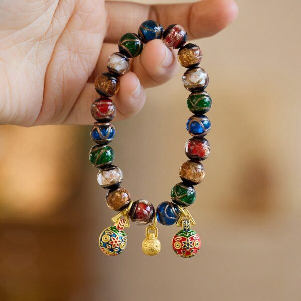 Shangri-La Sacred Ash Glass Bracelet-Colorful Energy